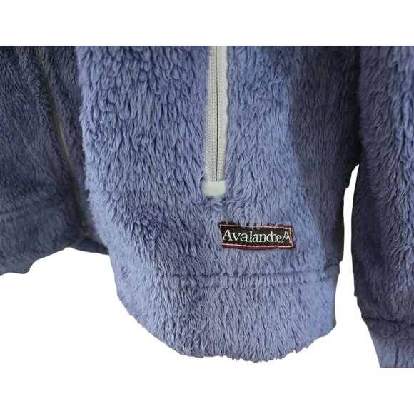 Avalanche Womens Fleece Jacket Full Zip Purple winter soft warm fairycore boho - Picture 3 of 11
